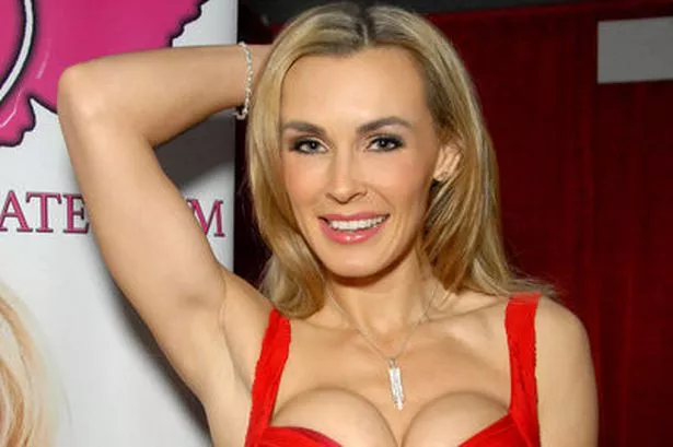 Tanya Tate red dress