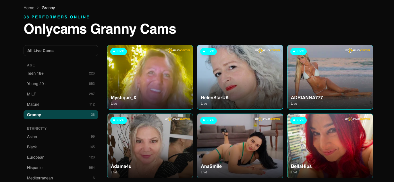 onlycams granny cams